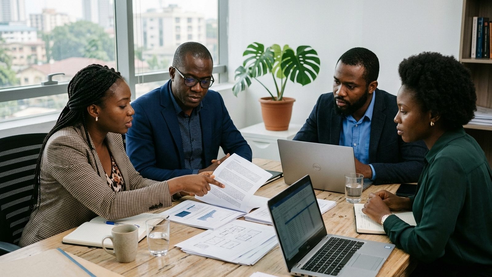 Équipe NT&C en session de travail avec un client industriel