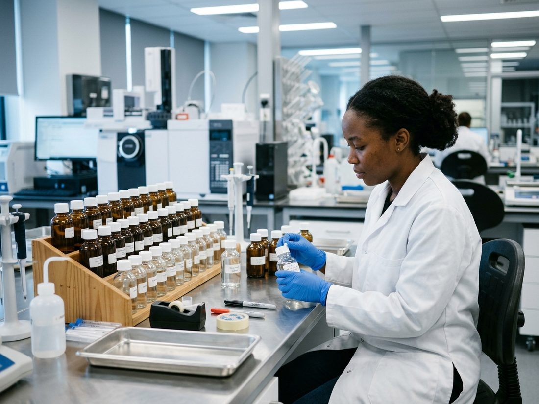 Laboratoire mobile d'analyses de pollutions