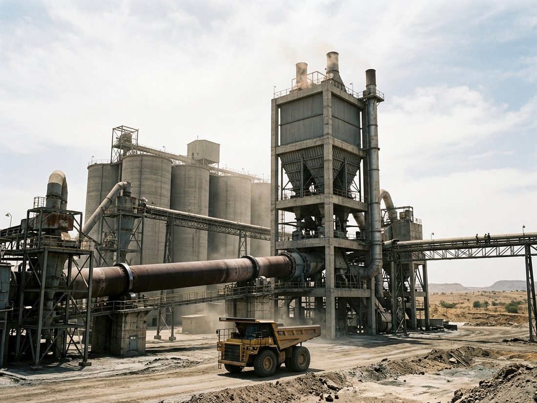 Cimenterie et silos